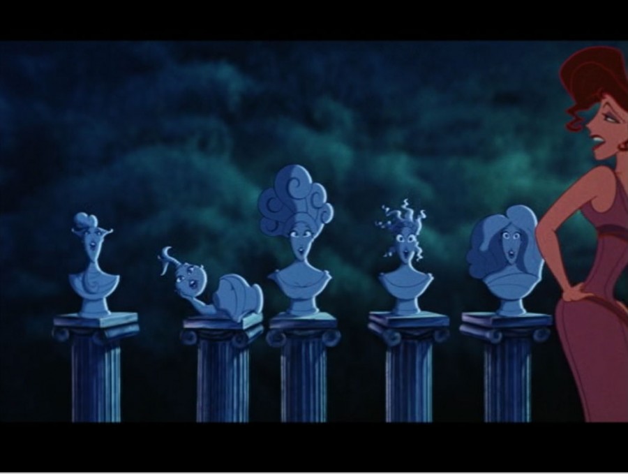 Hercules Hidden Haunted Mansion Style Concrete Heads