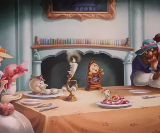 Be Our Guest Restaurant Hidden Mickey