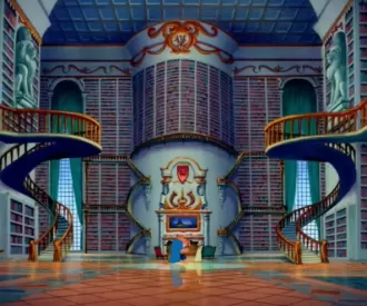 Beauty and the Beast Library Hidden Mickey