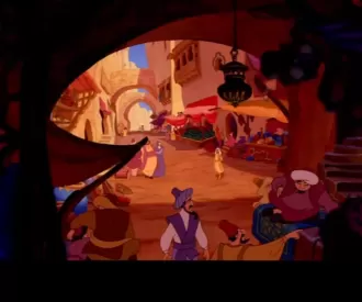 Aladdin village Hidden Mickey