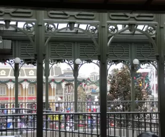 Main Street Train Station Stop Hidden Mickey