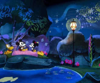 First ride-through attraction in Disney history featuring Mickey and Minnie